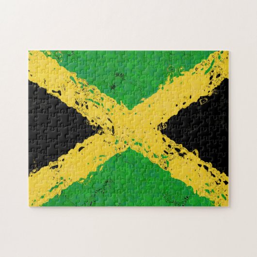 JAMAICA FLAG LEGPUZZEL (Horizontaal)