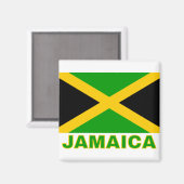 Jamaica Flag Magneet (Voorkant / Achterkant)