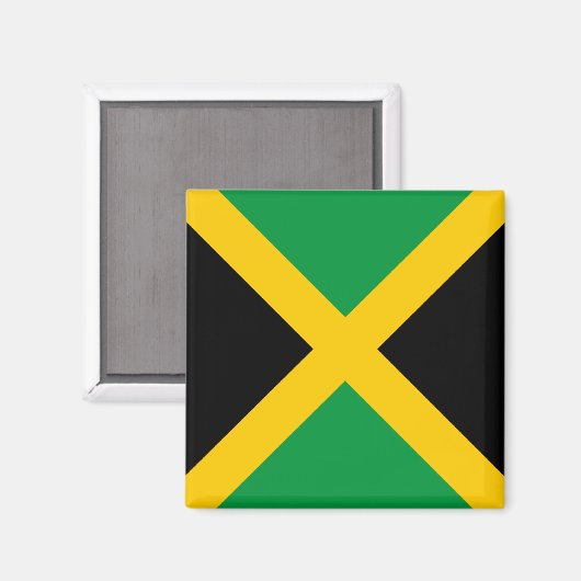 Jamaica Flag Magneet (Voorkant / Achterkant)