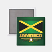 Jamaica Flag Magneet (Voorkant / Achterkant)