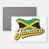 Jamaica Flag Magneet (Voorkant / Achterkant)