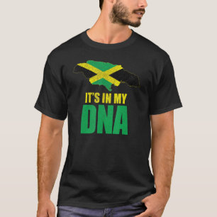 Jamaica Flag Map - Het is in mijn DNA-patriottisch T-shirt