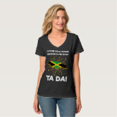 Jamaica Flag Map Jamaican T-shirt (Voorkant volledig)