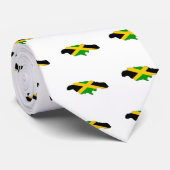 Jamaica Flag Map op volledige grootte Stropdas (Opgerold)