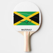 JAMAICA FLAG & MAP Persoonlijk Tafeltennisbatje (Voorkant)