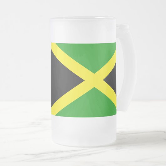 Jamaica Flag Matglas Bierpul (Voorkant rechts)