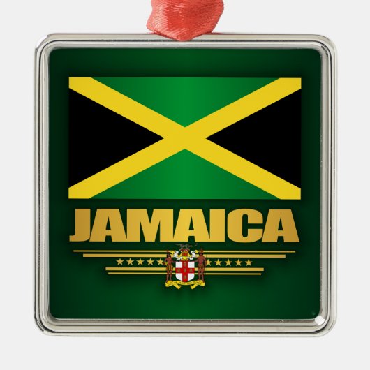 Jamaica Flag Metalen Ornament (Voorkant)