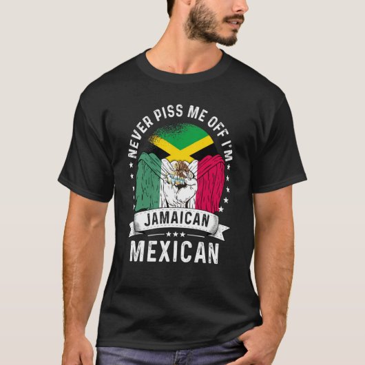 Jamaica Flag Mexico Grown Humor Citizen Pride T-shirt (Voorkant)