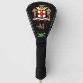 Jamaica & Flag Monogrammed Golf Clubs Hoesjes Golfheadcover (Voorkant)