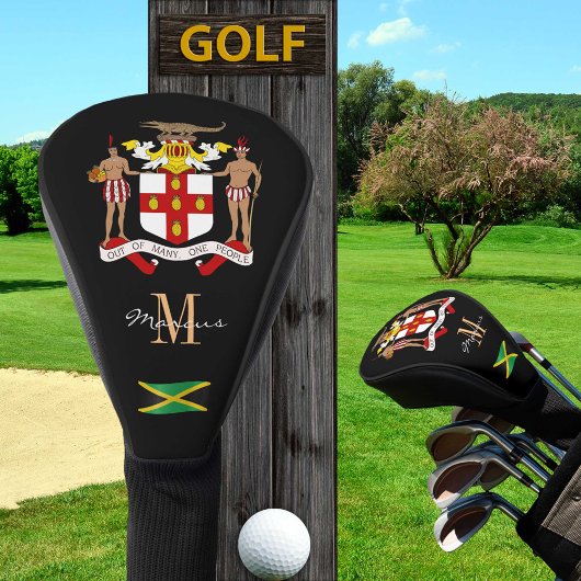 Jamaica & Flag Monogrammed Golf Clubs Hoesjes Golfheadcover
