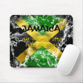 Jamaica Flag Mousepad, met water gestort Muismat (Met muis)