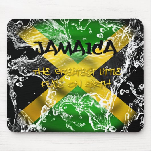 Jamaica Flag Mousepad, met water gestort Muismat (Voorkant)