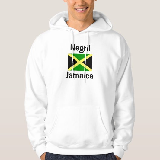 Jamaica Flag Negril, Jamaica Hoodie (Voorkant)