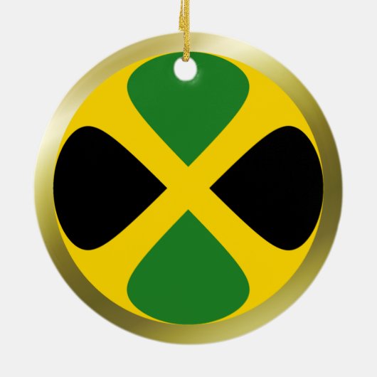 Jamaica Flag Ornament (Achterkant)