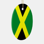 Jamaica Flag Ovaal Ornament (Rechts)