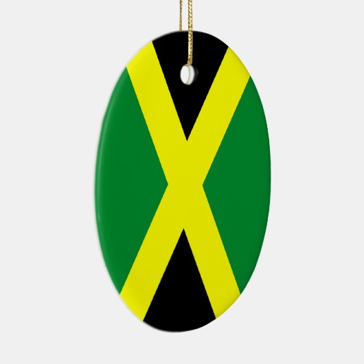 Jamaica Flag Ovaal Ornament (Rechts)