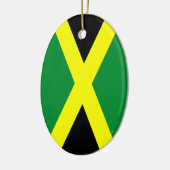 Jamaica Flag Ovaal Ornament (Links)