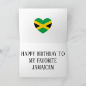 Jamaica Flag Patriotic Birthday Kaart (Binnen)