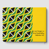 JAMAICA FLAG Patriotic Gepersonaliseerd YELLOW Jam Gastenboek (Achterkant)