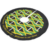 JAMAICA FLAG Patriotic Personalize Jouw tekst Kerstboom Rok (Gekanteld)