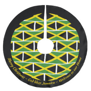 JAMAICA FLAG Patriotic Personalize Jouw tekst Kerstboom Rok