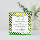 JAMAICA FLAG Patriotic Personalized 50th Birthday Kaart (Staand voorkant)