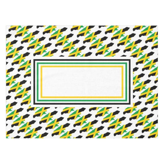 JAMAICA FLAG Patriotic Tafelkleed (Voorkant (Horizontaal))