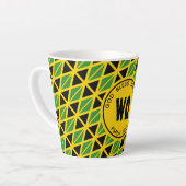 JAMAICA FLAG Patriotic  Yellow Latte Mok (Linkerhoek)