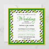 JAMAICA FLAG Patriottische Custom Wedding Kaart (Voorkant)