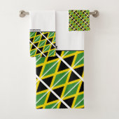 JAMAICA FLAG Persoonlijke scripts WHITE Bad Handdoek (Insitu)