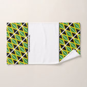 JAMAICA FLAG Persoonlijke scripts WHITE Bad Handdoek (Handdoek)