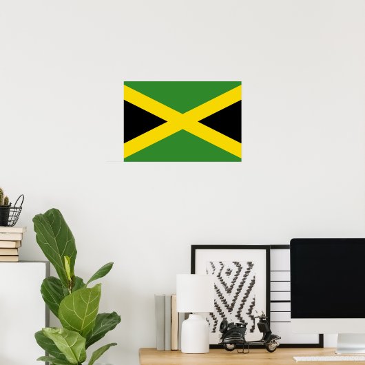 Jamaica Flag Poster (Thuiskantoor)