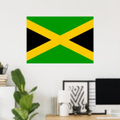 Jamaica Flag Poster (Thuiskantoor)