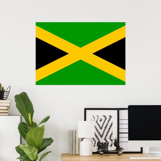 Jamaica Flag Poster (Thuiskantoor)