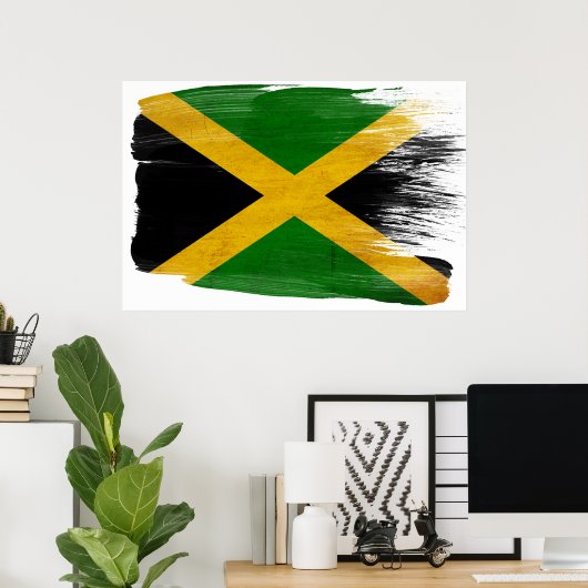 Jamaica Flag Posters (Thuiskantoor)