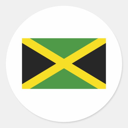 Jamaica Flag Producten Ronde Sticker (Voorkant)