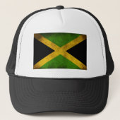 Jamaica Flag - Proud Jamaicans - Rasta Cap Trucker Pet (Voorkant)