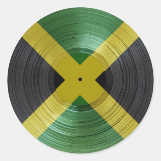 Jamaica Flag Proud Jamaicans Reggae Music Sticker (Voorkant)