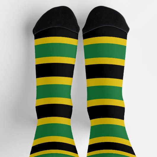 Jamaica Flag Proud Jamaicans Roots Socks  Sokken (Top)