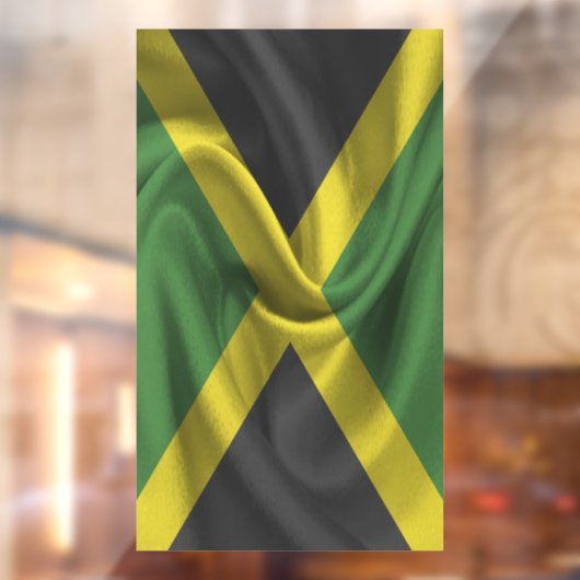 Jamaica Flag Raamsticker (Vel 2)