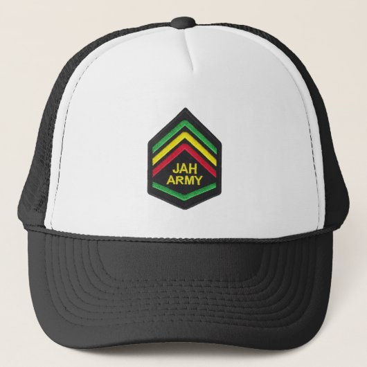 Jamaica Flag Rasta Reggae Roots Trucker Cap (Voorkant)