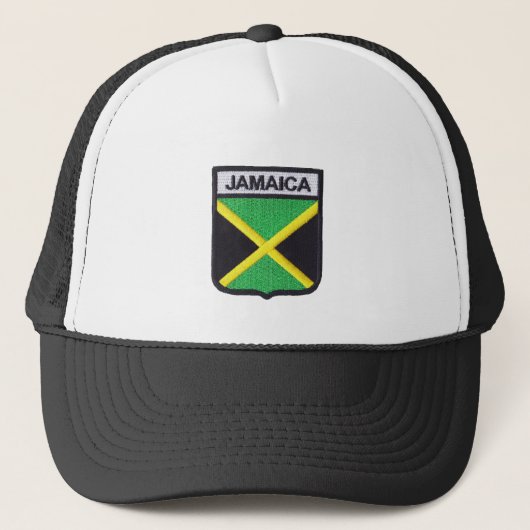 Jamaica Flag Rasta Reggae Roots Trucker Cap (Voorkant)