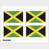 Jamaica Flag Rechthoekige Sticker (Vel)