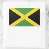 Jamaica Flag Rechthoekige Sticker (Tas)