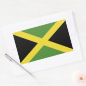 Jamaica Flag Rechthoekige Sticker (Envelop)