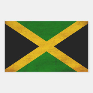 Jamaica Flag Rechthoekige Sticker