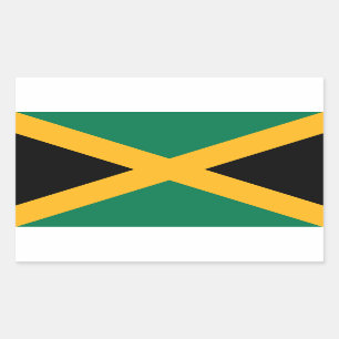 Jamaica Flag Rechthoekige Sticker