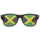 Jamaica Flag Retro Zonnebril (Voorkant)