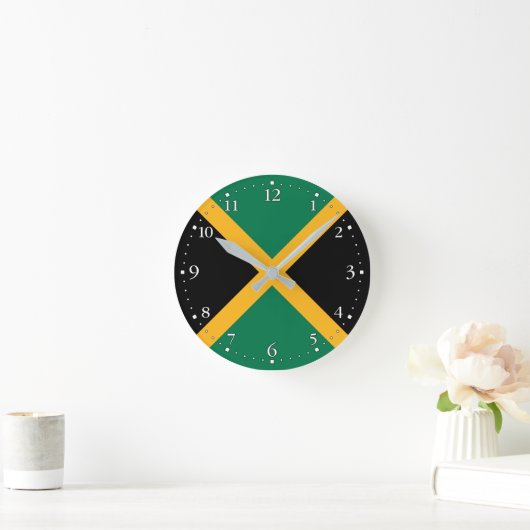 Jamaica Flag Ronde Klok (Huis)