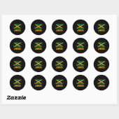 Jamaica Flag Ronde Sticker (Vel)